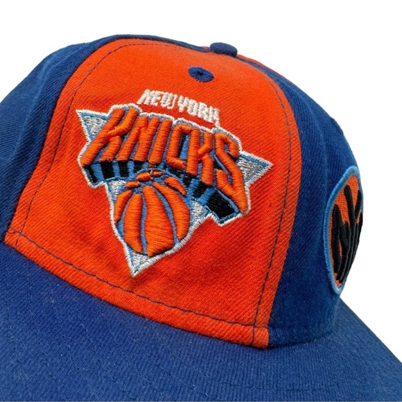 Vintage Wool New Era New York Knicks Fitted Hat Made In USA NBA Basketball - Picture 3 of 10